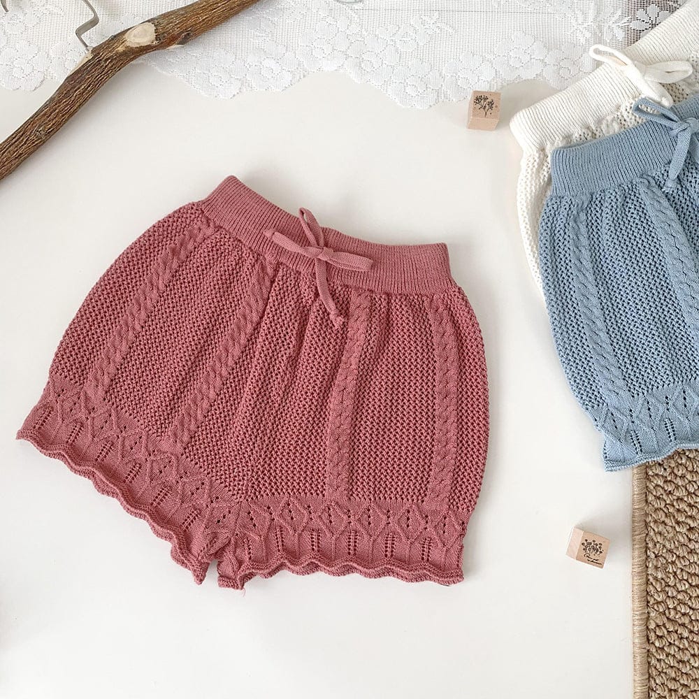 ハーフパンツ・ショートパンツ Brick Red / 80cm ニットバルーンショートパンツ【mh0009559】