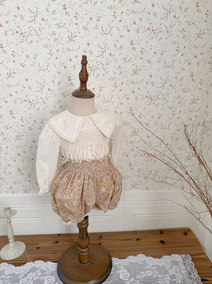 長袖シャツ・ブラウス Embroidered Ruffle Doll Shirt 刺繍ラッフルドールブラウス【mh0012113】