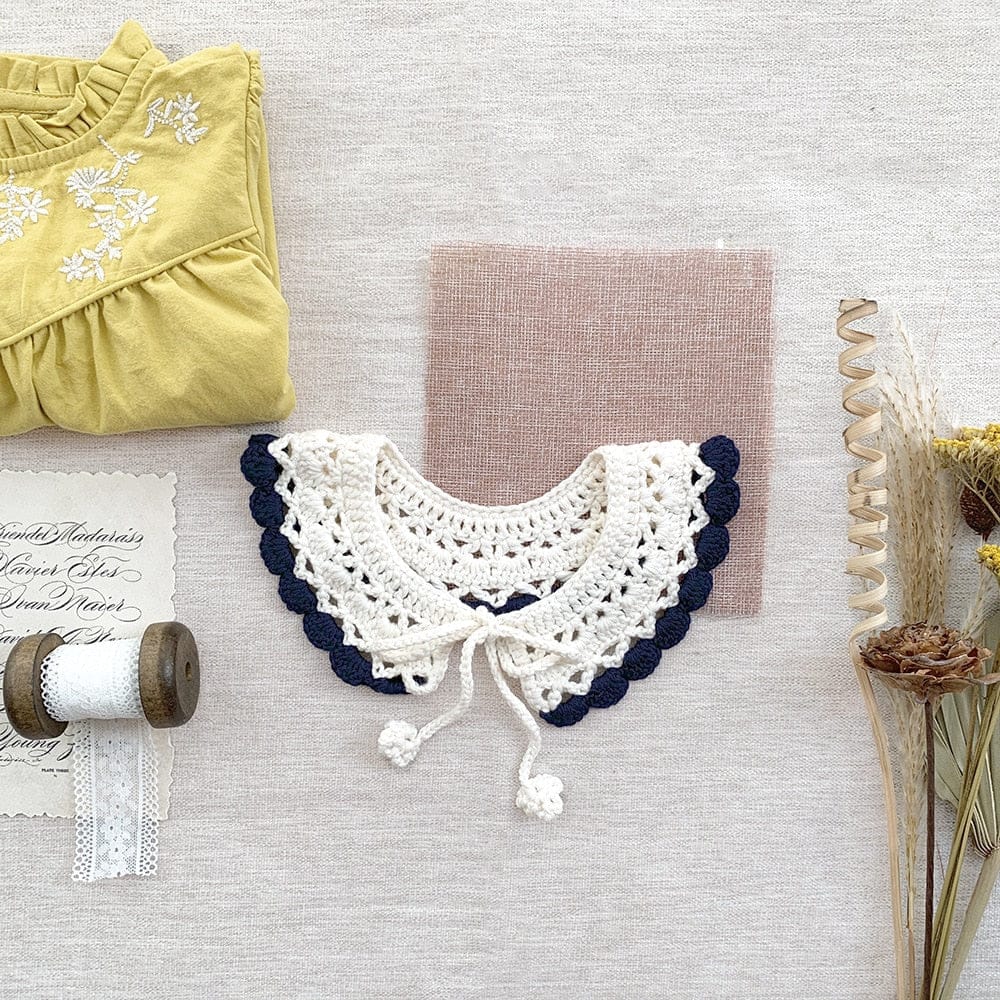 ショール Ivory / One Size ベビー キッズ ニット レース 付け襟 つけ襟【mh0002115】