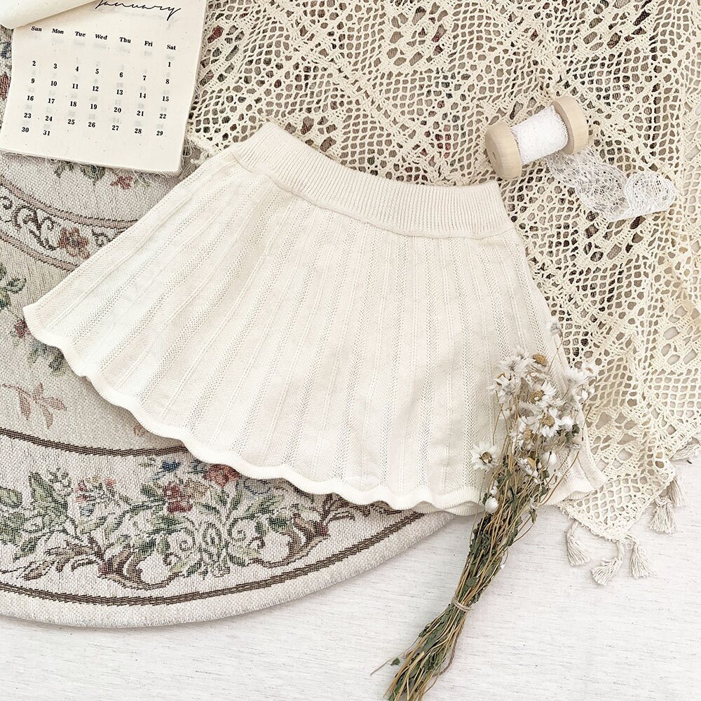 ブルマパンツ Knitted Ruffle Skirt Bloomer ニット フリルスカート ブルマ【mh0012149】