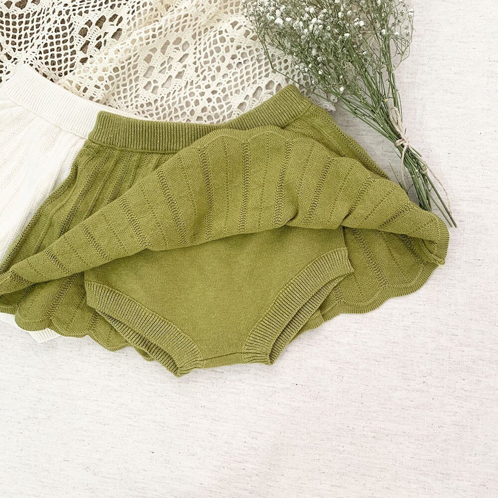 ブルマパンツ Knitted Ruffle Skirt Bloomer ニット フリルスカート ブルマ【mh0012149】