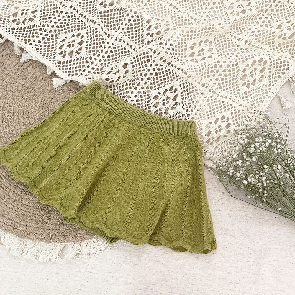 ブルマパンツ Knitted Ruffle Skirt Bloomer ニット フリルスカート ブルマ【mh0012149】
