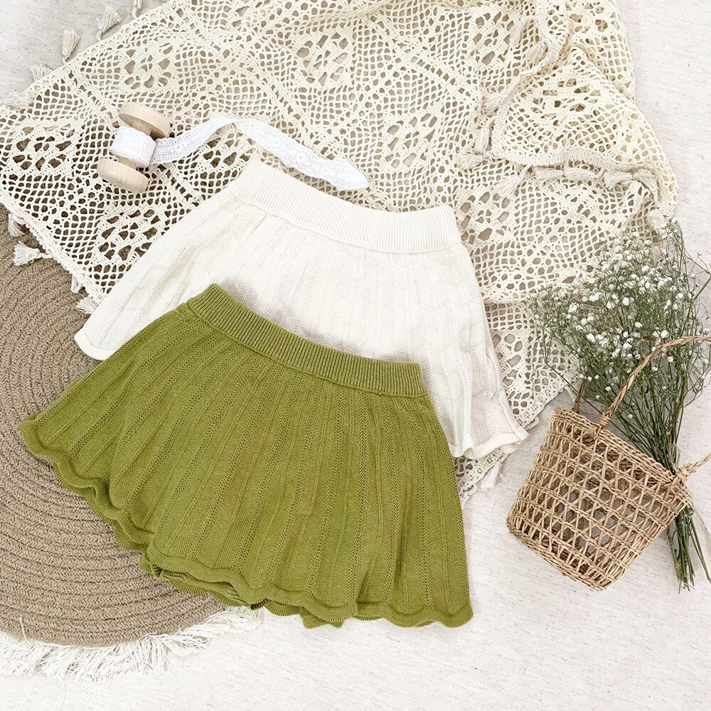 ブルマパンツ Knitted Ruffle Skirt Bloomer ニット フリルスカート ブルマ【mh0012149】