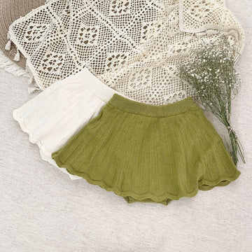 ブルマパンツ Knitted Ruffle Skirt Bloomer ニット フリルスカート ブルマ【mh0012149】