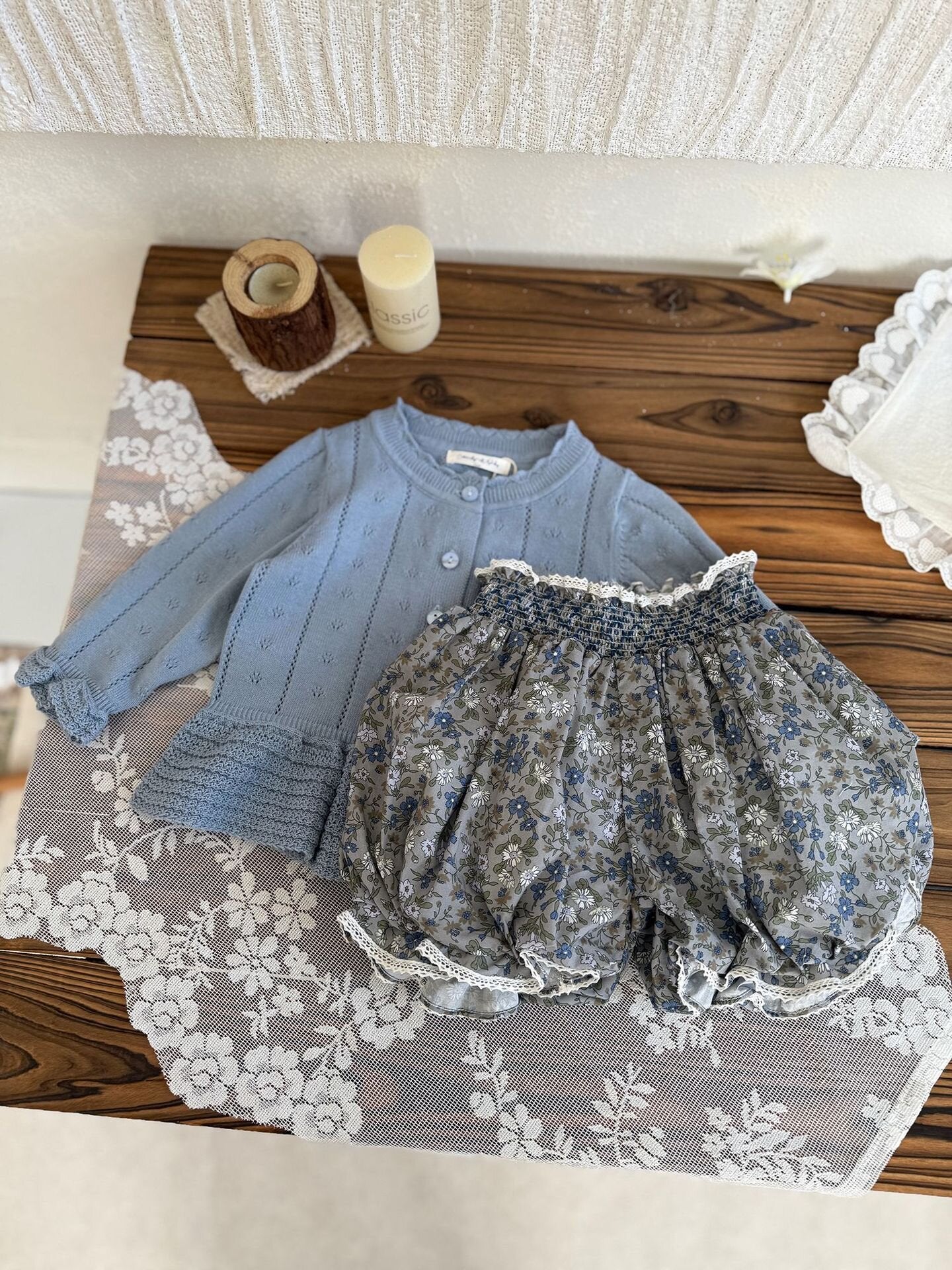 ハーフパンツ・ショートパンツ Lace Floral Lantern Shorts レース付花柄ランタンショーツ【mh0012114】