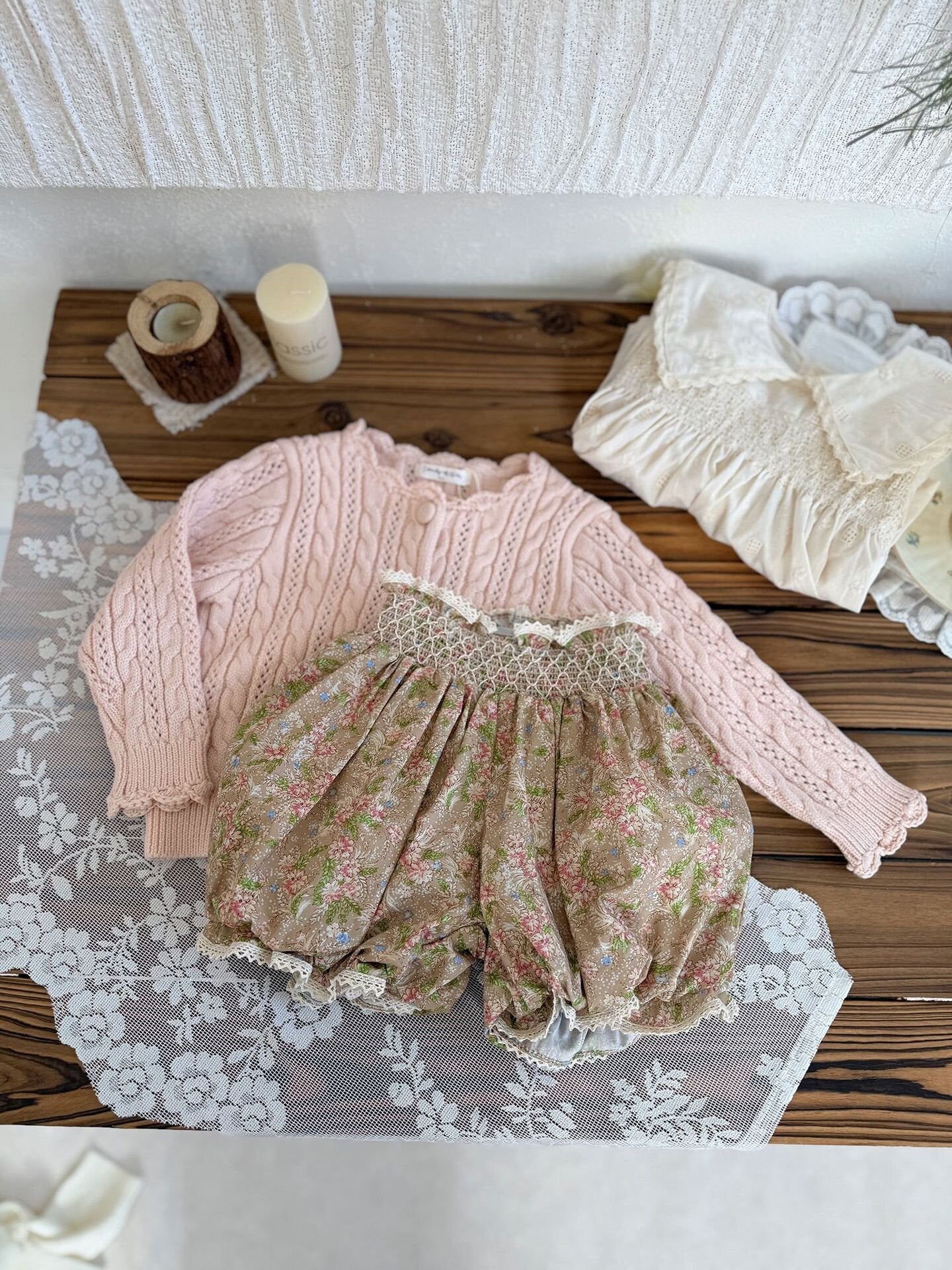ハーフパンツ・ショートパンツ Lace Floral Lantern Shorts レース付花柄ランタンショーツ【mh0012114】