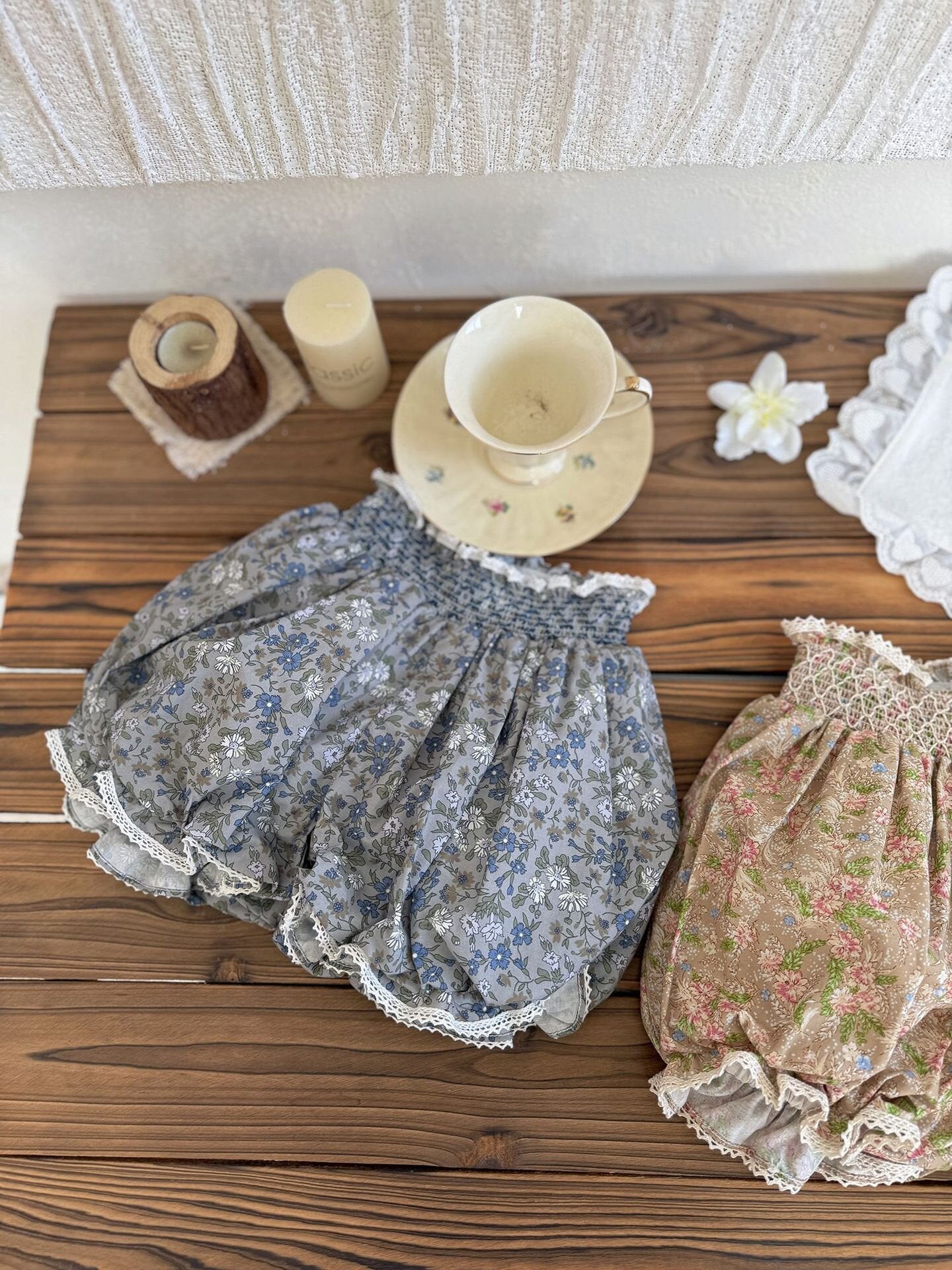 ハーフパンツ・ショートパンツ Lace Floral Lantern Shorts レース付花柄ランタンショーツ【mh0012114】