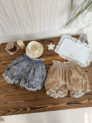 ハーフパンツ・ショートパンツ Lace Floral Lantern Shorts レース付花柄ランタンショーツ【mh0012114】