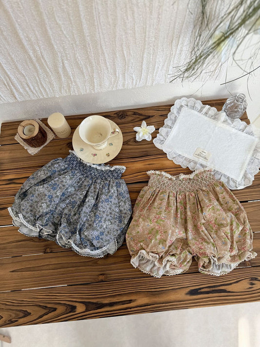 ハーフパンツ・ショートパンツ Lace Floral Lantern Shorts レース付花柄ランタンショーツ【mh0012114】