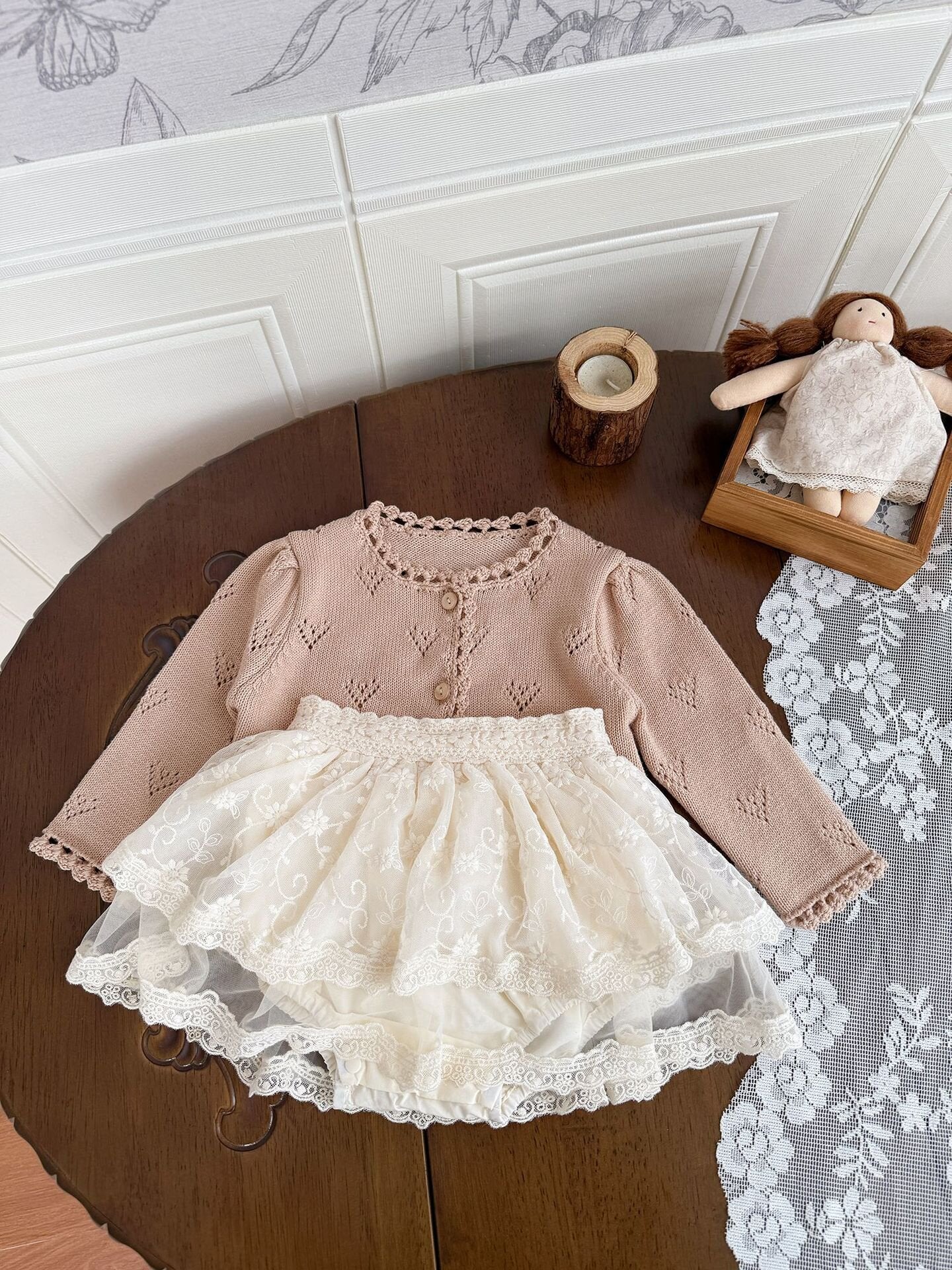 ブルマパンツ Lace Trimmed Culotte Shorts レース切替 キュロットパンツ【mh0012153】