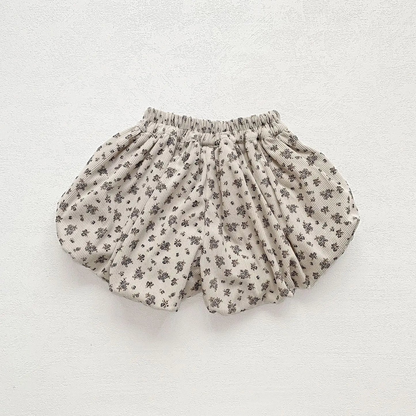 ハーフパンツ・ショートパンツ ベビーキッズパンツ 無地/フラワープリントショートバルーンパンツ【mh0007397】