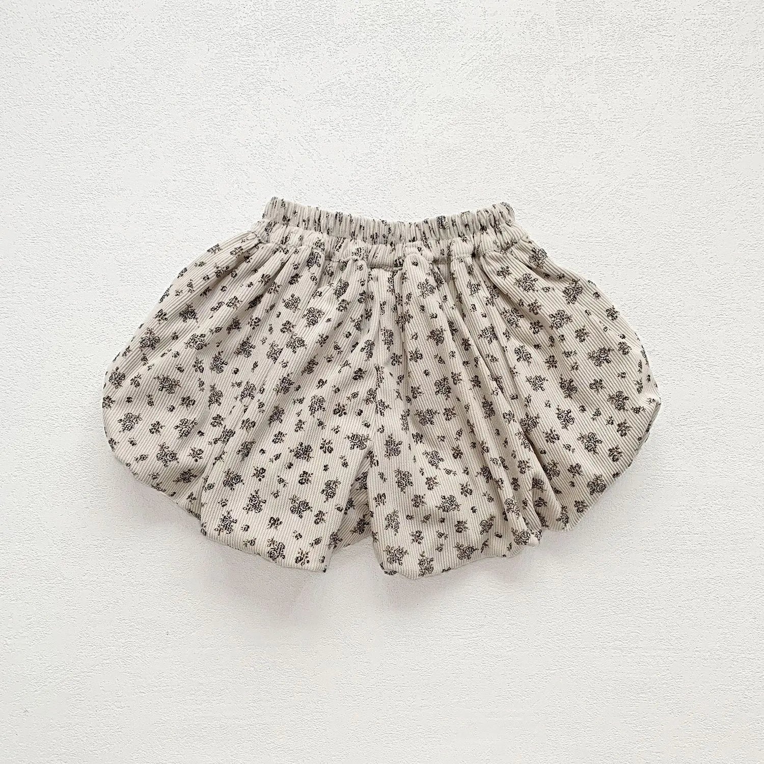 ハーフパンツ・ショートパンツ ベビーキッズパンツ 無地/フラワープリントショートバルーンパンツ【mh0007397】