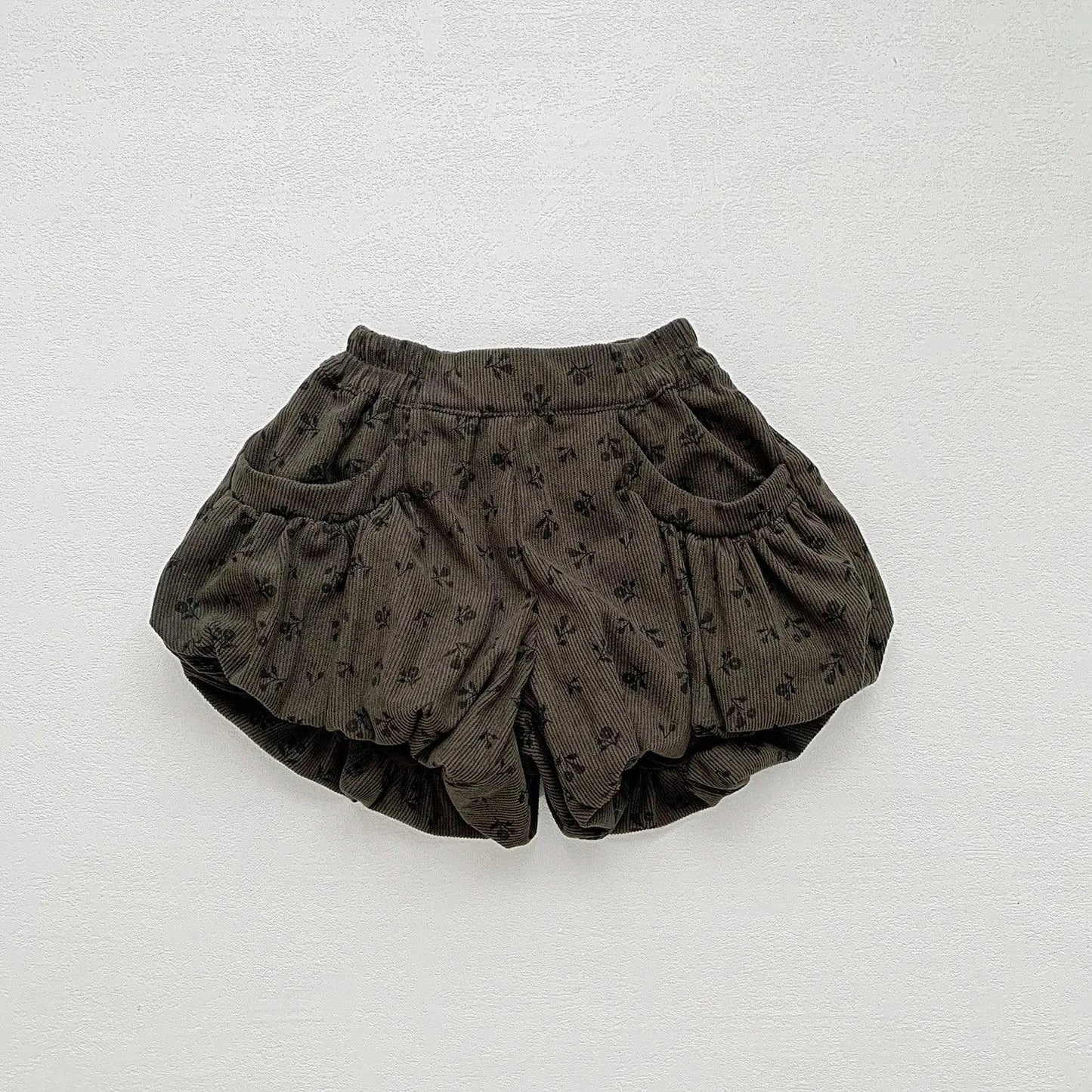 ハーフパンツ・ショートパンツ ベビーキッズパンツ 無地/フラワープリントショートバルーンパンツ【mh0007397】