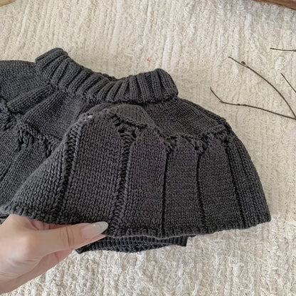 スカート ベビーキッズスカート ニットプリーツパンツインミニスカート【mh0007897】