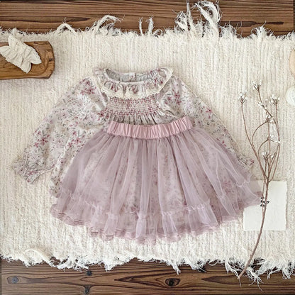 スカート キッズスカート チュチュチュールフラワーシアーガーリースカート【mh0008914】