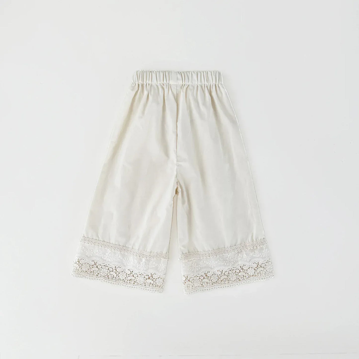 ロングパンツ・スウェットパンツ ベビーキッズパンツ 裾レースワイドルーズロングパンツ【mh0008917】