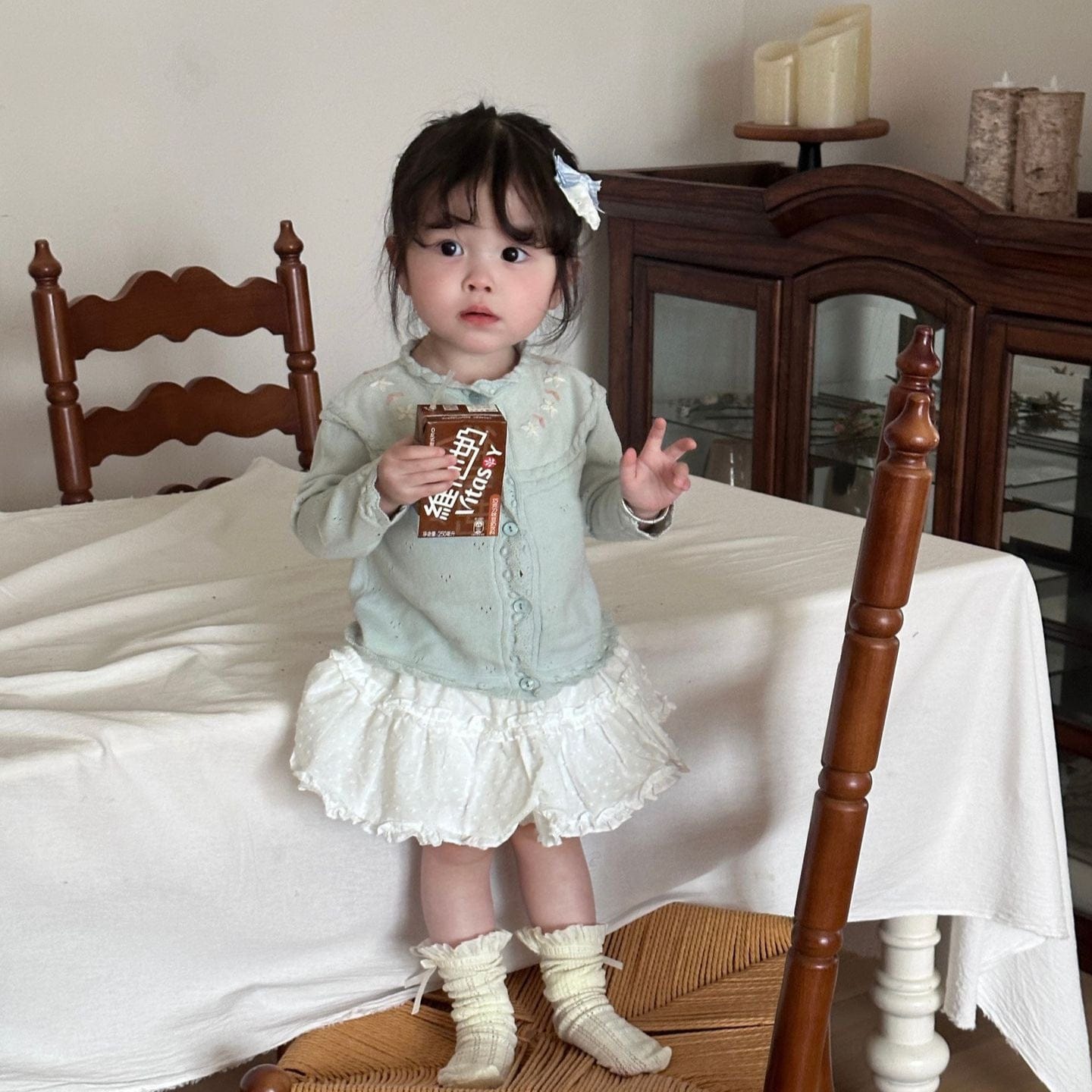 カーディガン・パーカー ベビーキッズカーディガン フラワー刺繍ニット長袖カーディガンジャケット【mh0009117】