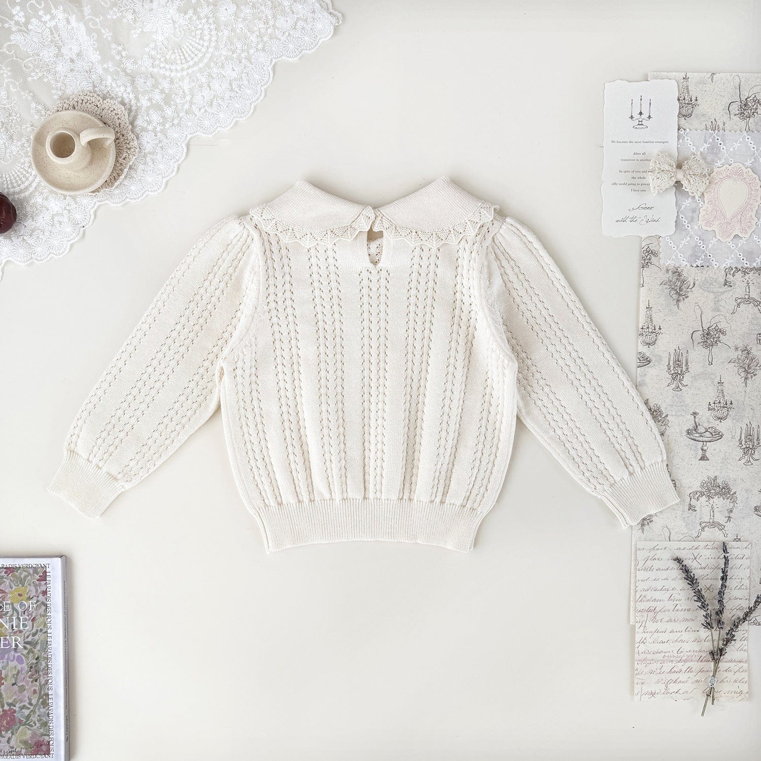 ニット・セーター ランタンスリーブ長袖カットソー【mh0009558】