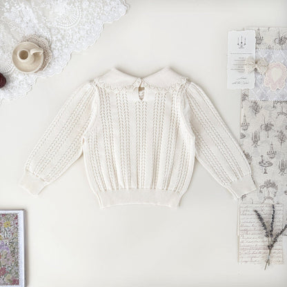 ニット・セーター ランタンスリーブ長袖カットソー【mh0009558】