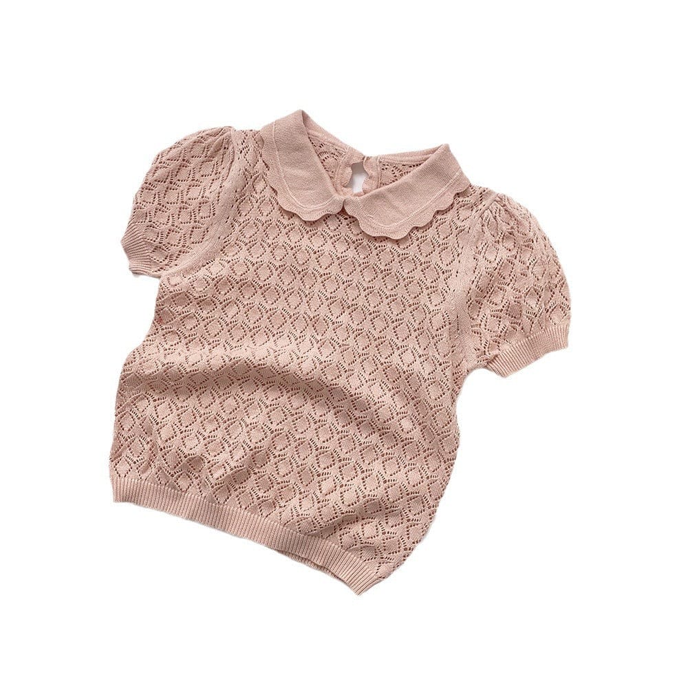 タンクトップ・キャミソール・ノースリーブトップス フリルレースニットブラウス【mh0009561】