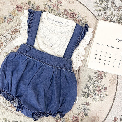 タンクトップ・キャミソール・ノースリーブトップス フリルレースニットブラウス【mh0009561】