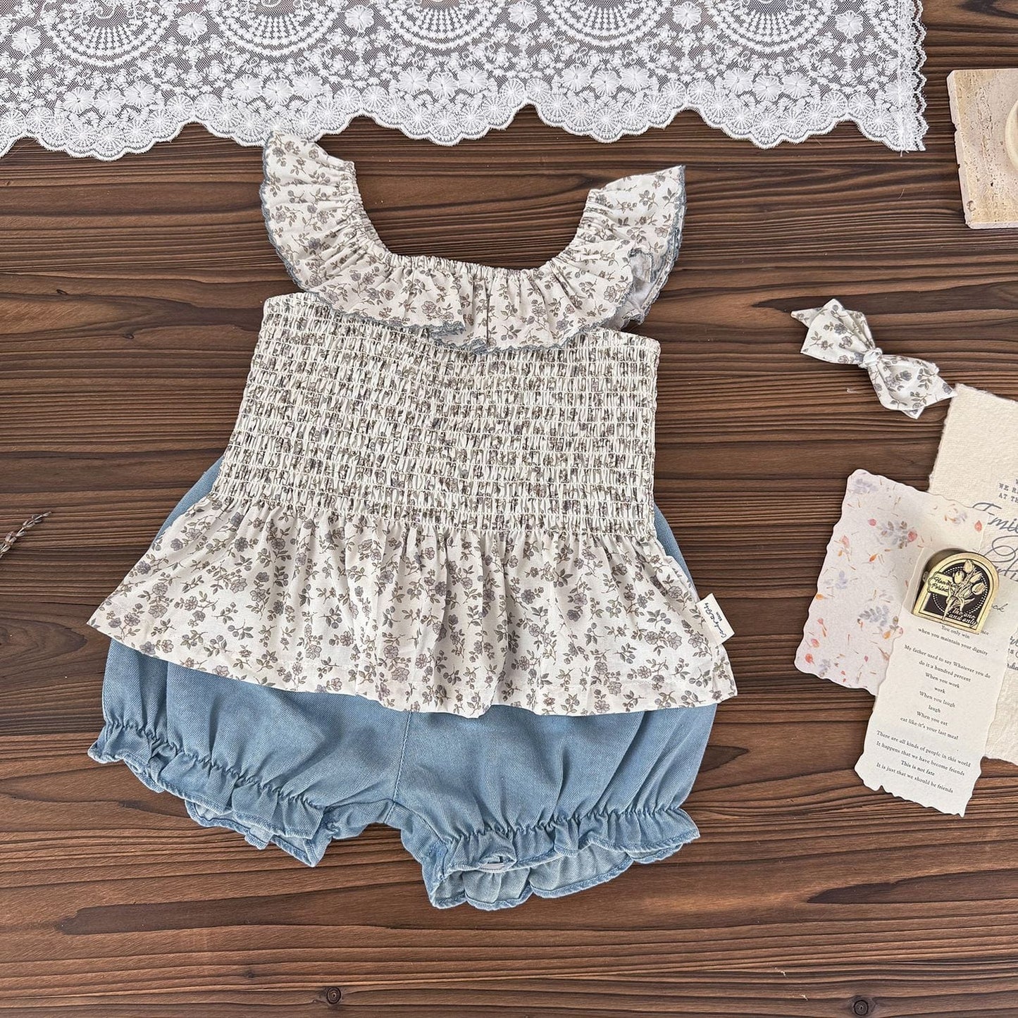 タンクトップ・キャミソール・ノースリーブトップス オフショルダーフラワープリントシャーリングトップス【mh0009563】