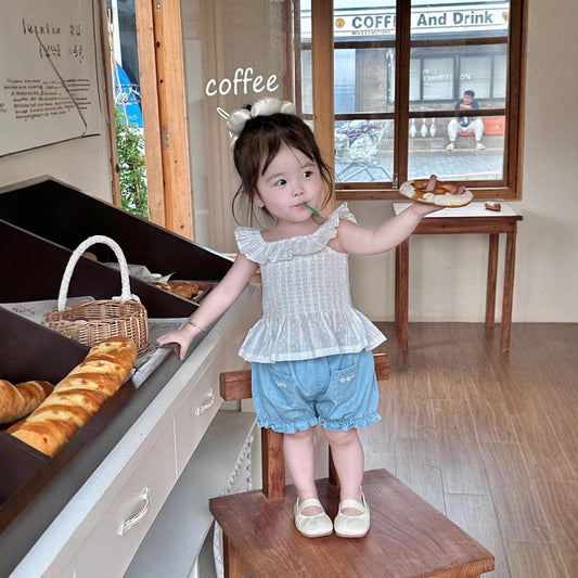 ハーフパンツ・ショートパンツ 刺繍デニムバルーンショートパンツ【mh0009565】