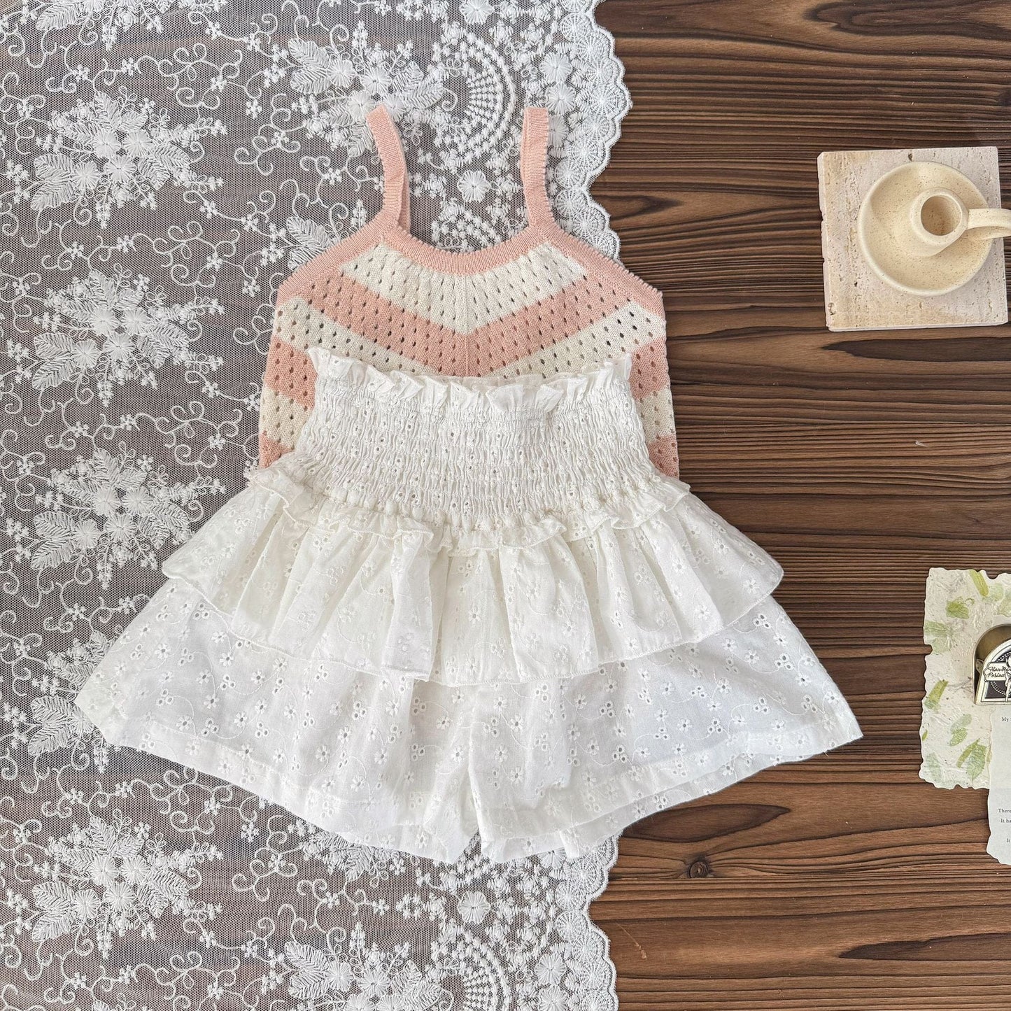 ハーフパンツ・ショートパンツ フラワープリントペプラムルーズショートパンツ【mh0009568】