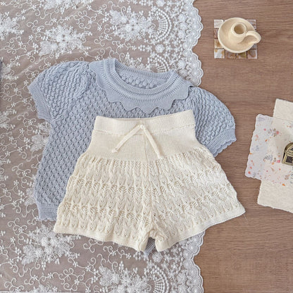 ハーフパンツ・ショートパンツ レースニットワイドルーズショートパンツ【mh0009571】