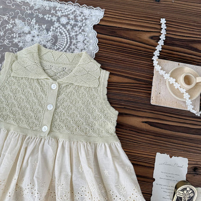 タンクトップ・キャミソール・ノースリーブトップス ペプラムレースノースリーブ襟付きトップス【mh0009572】