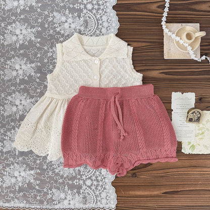 タンクトップ・キャミソール・ノースリーブトップス ペプラムレースノースリーブ襟付きトップス【mh0009572】