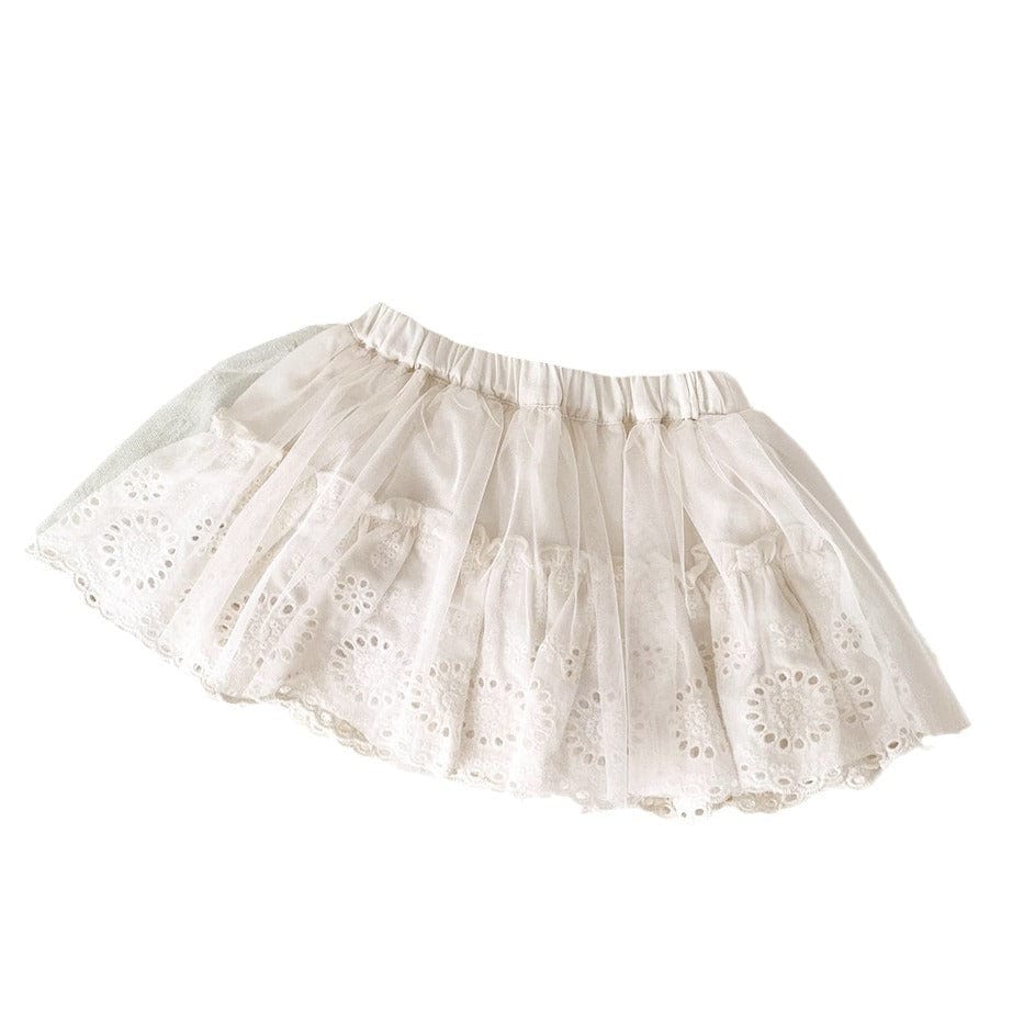 スカート メッシュチュールレースミニスカート【mh0009574】