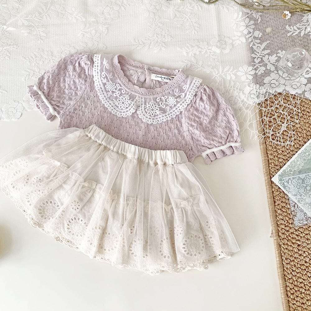 スカート メッシュチュールレースミニスカート【mh0009574】