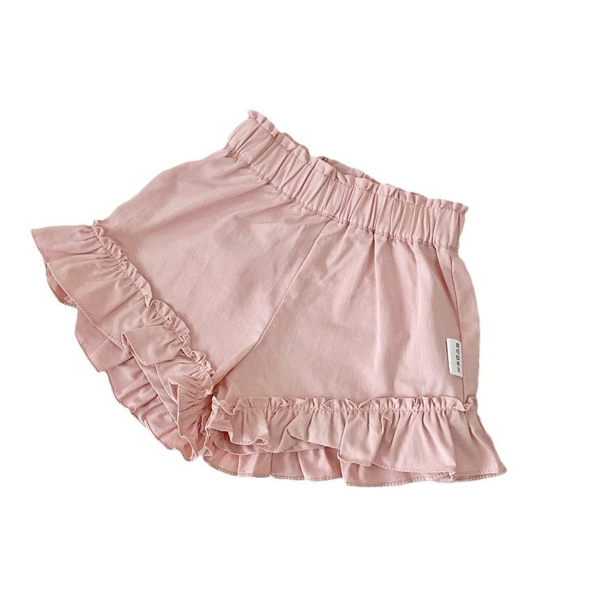 ハーフパンツ・ショートパンツ 裾フリルガーリーショートパンツ【mh0009795】