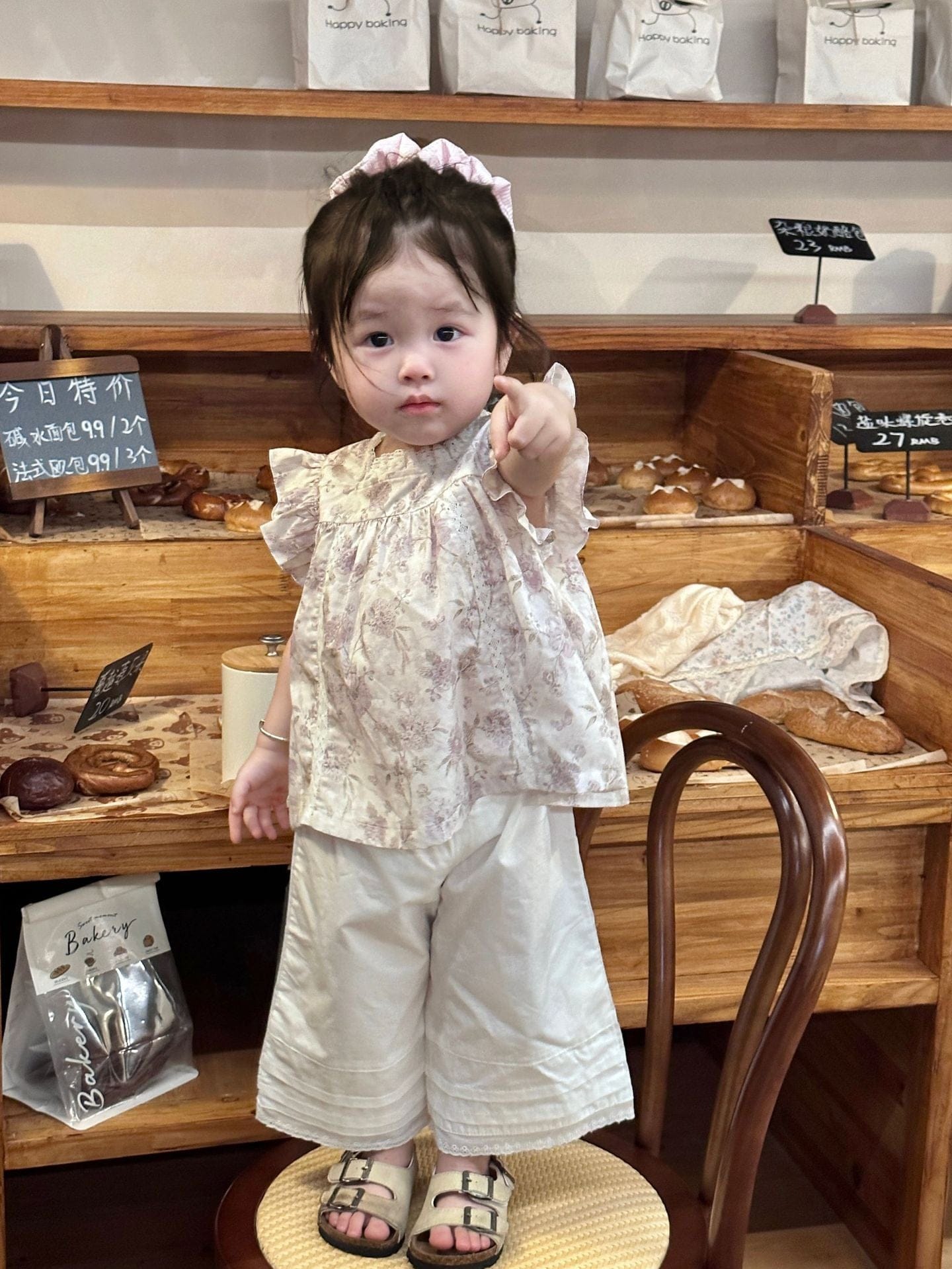 タンクトップ・キャミソール・ノースリーブトップス フラワープリントショルダーフリルブラウス【mh0010421】