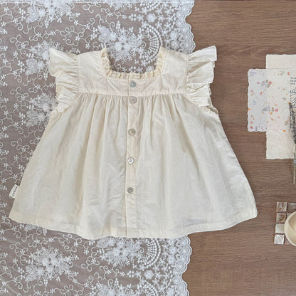 タンクトップ・キャミソール・ノースリーブトップス フラワープリントショルダーフリルブラウス【mh0010421】