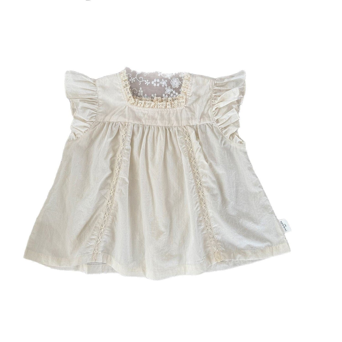 タンクトップ・キャミソール・ノースリーブトップス フラワープリントショルダーフリルブラウス【mh0010421】