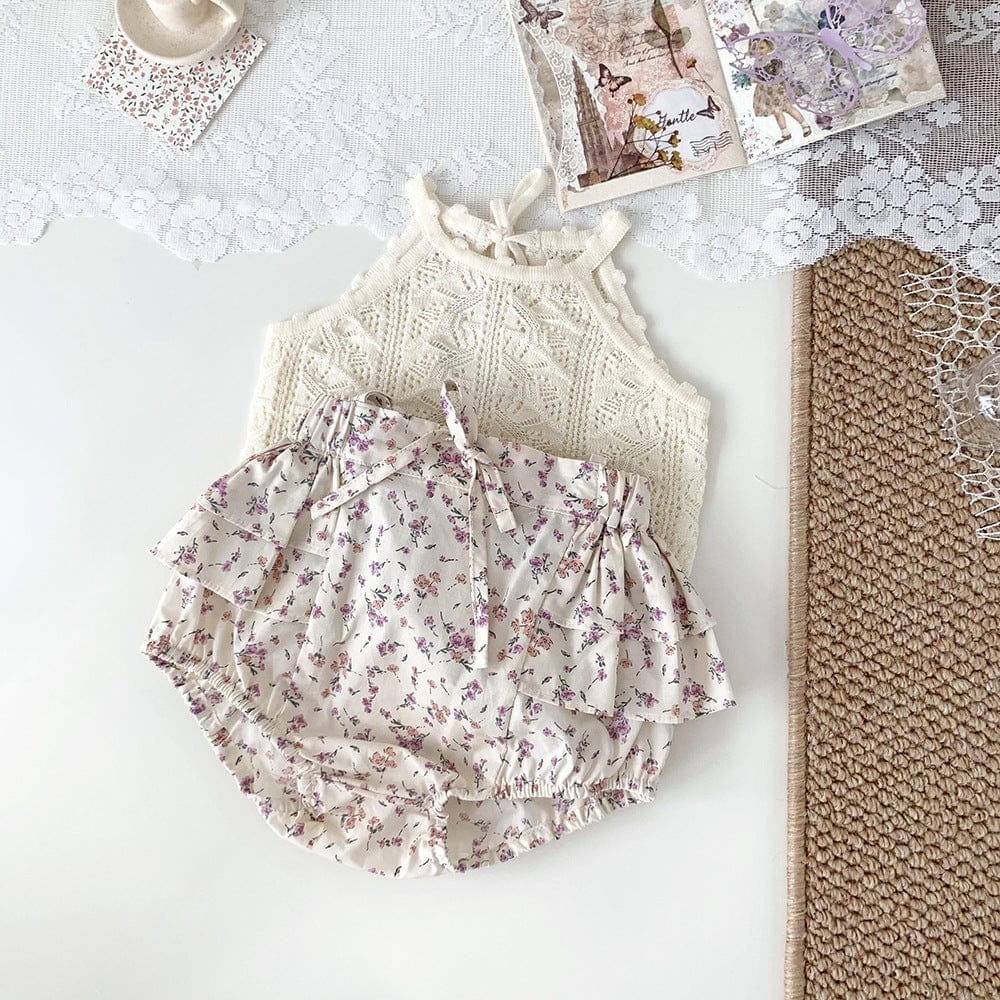 タンクトップ・キャミソール・ノースリーブトップス レースニットガーリータンクトップ【mh0010422】