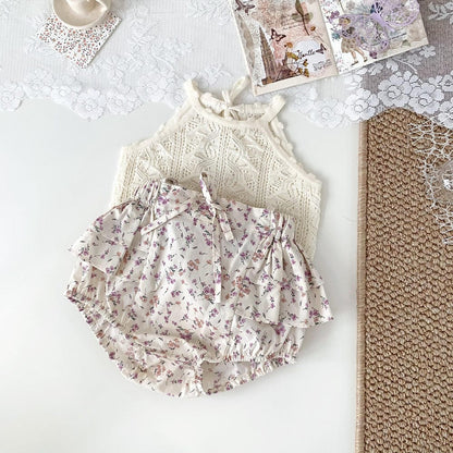 タンクトップ・キャミソール・ノースリーブトップス レースニットガーリータンクトップ【mh0010422】