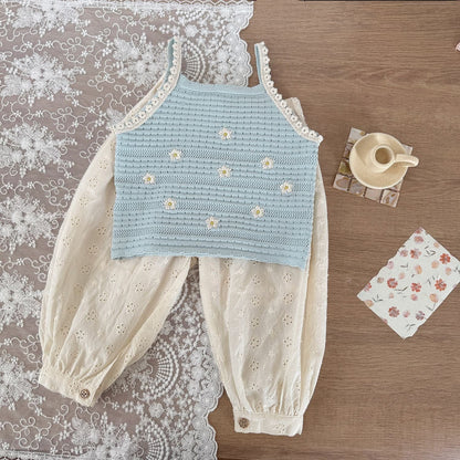 タンクトップ・キャミソール・ノースリーブトップス フラワー刺繍キャミソールトップス【mh0010423】