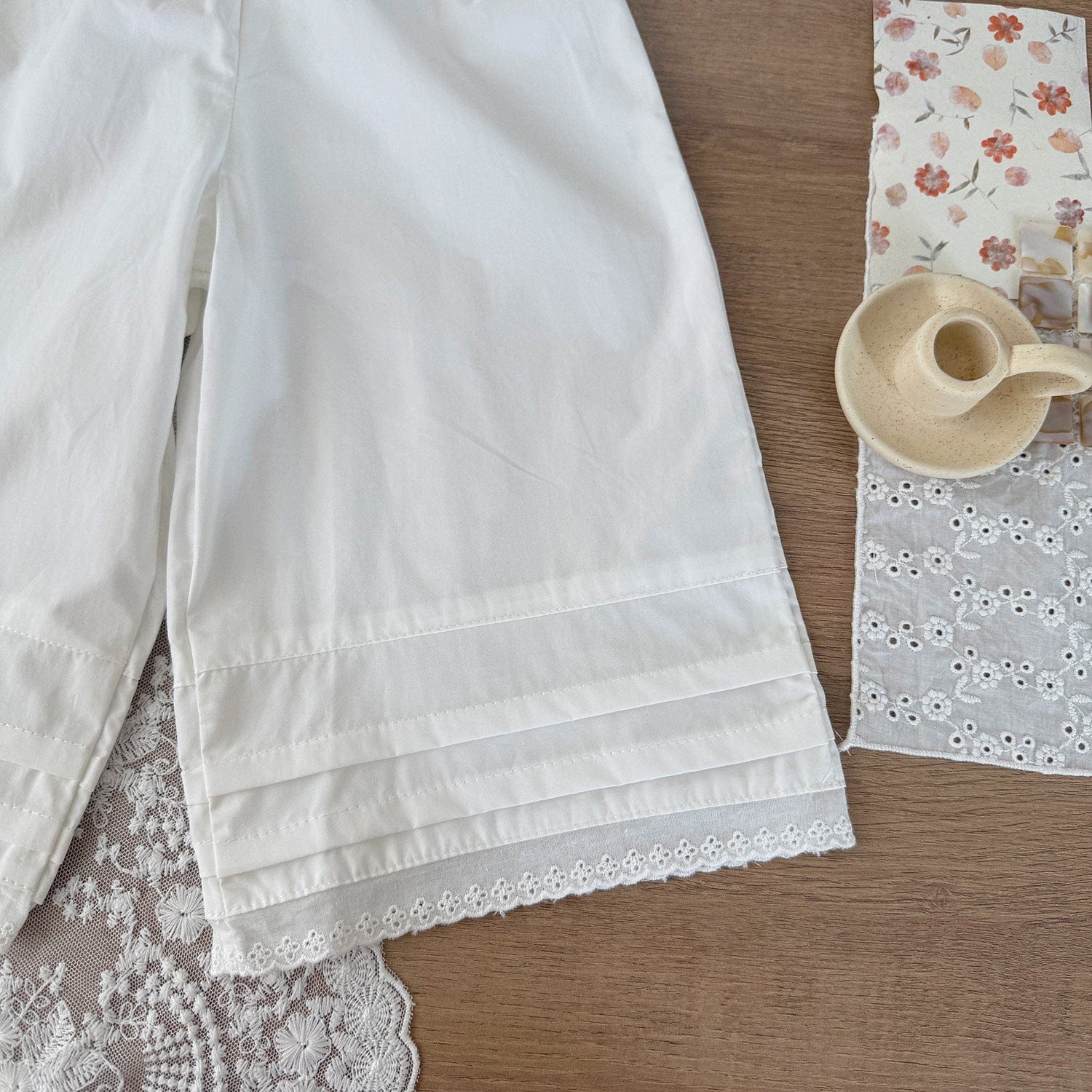 ロングパンツ・スウェットパンツ タックアクセントサマールーズパンツ【mh0010431】