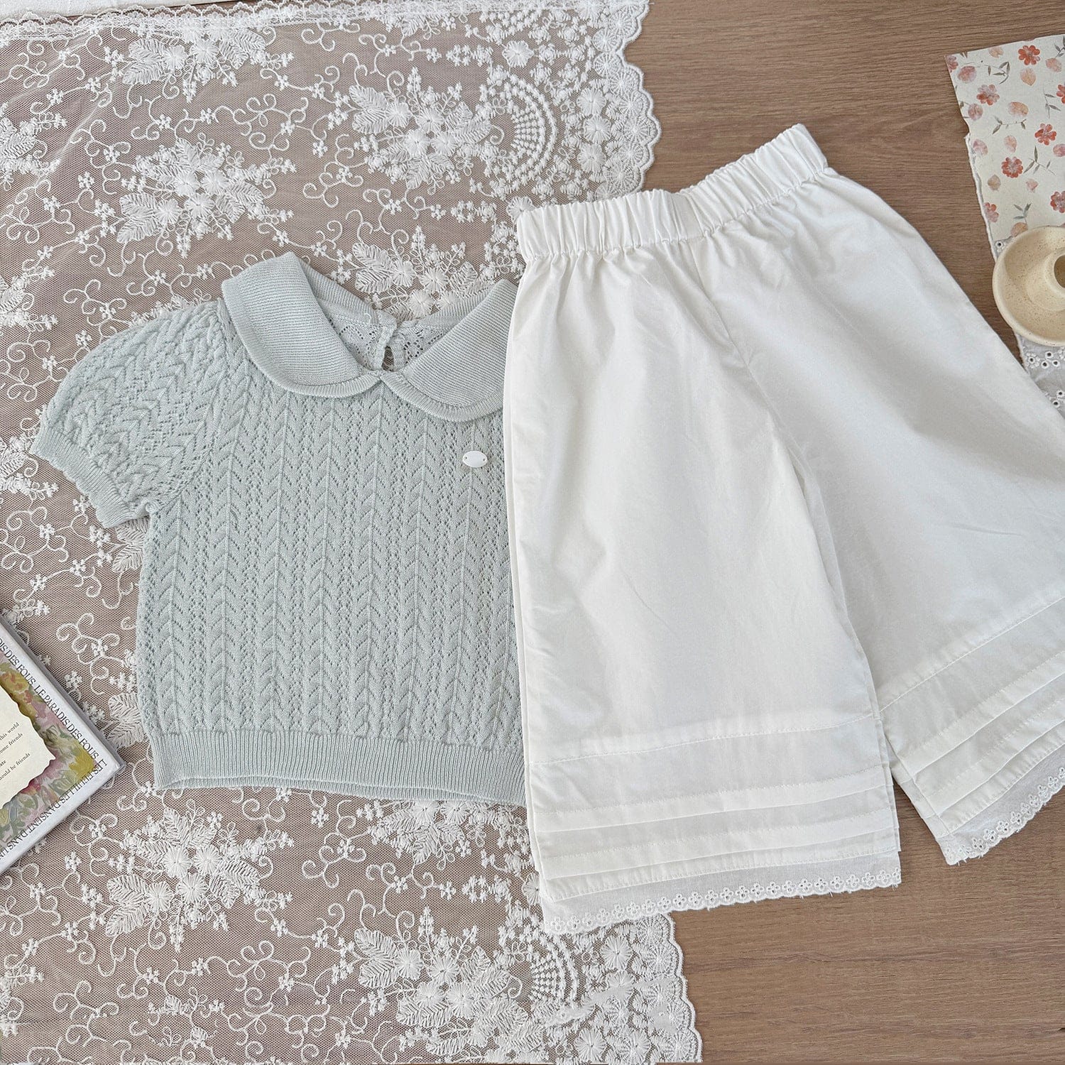 ロングパンツ・スウェットパンツ タックアクセントサマールーズパンツ【mh0010431】