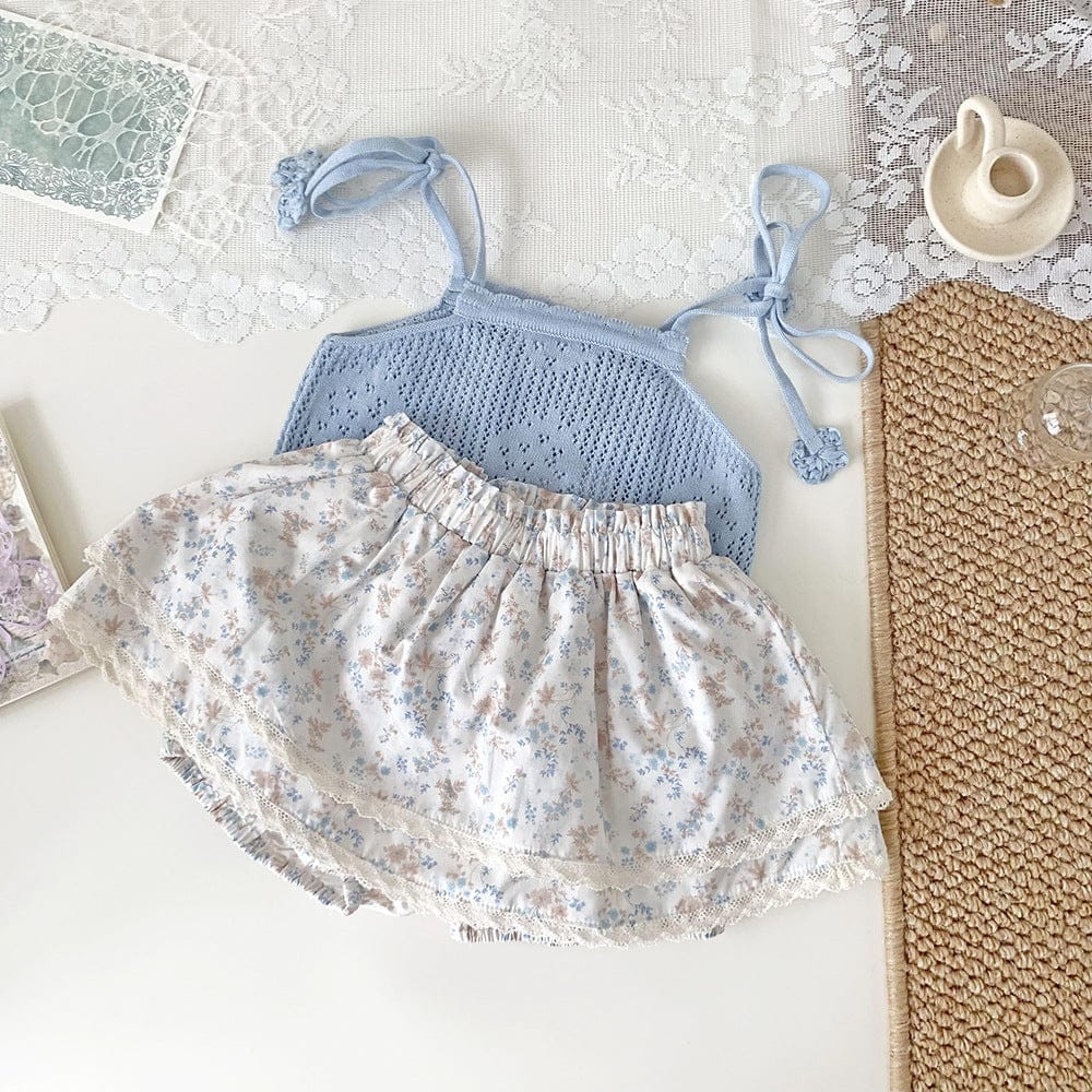 タンクトップ・キャミソール・ノースリーブトップス いちご刺繍キャミソールニットトップス【mh0010432】