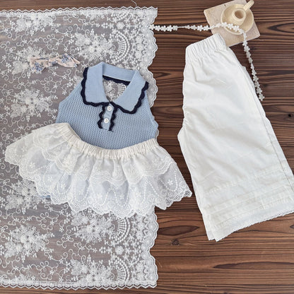 タンクトップ・キャミソール・ノースリーブトップス 襟付きホルターネックニットトップス【mh0010433】