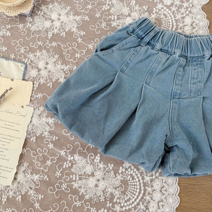 ハーフパンツ・ショートパンツ デニムバルーンショートパンツ【mh0010434】