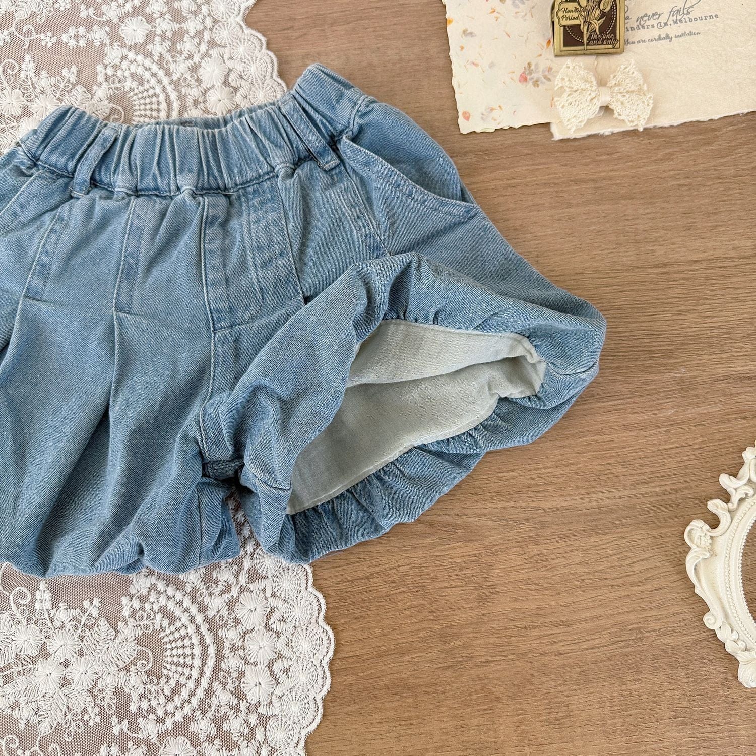 ハーフパンツ・ショートパンツ デニムバルーンショートパンツ【mh0010434】