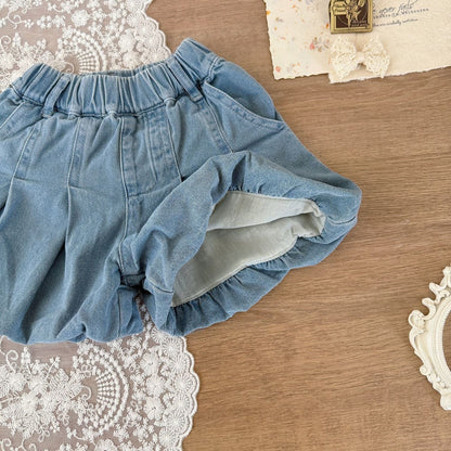 ハーフパンツ・ショートパンツ デニムバルーンショートパンツ【mh0010434】