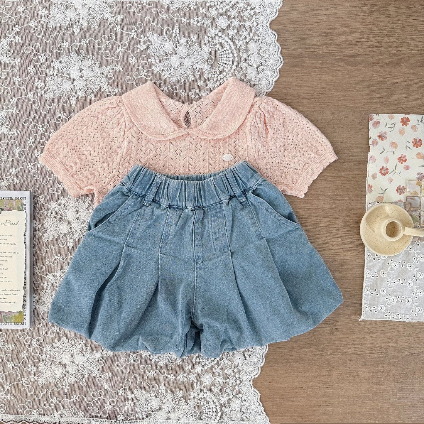 ハーフパンツ・ショートパンツ デニムバルーンショートパンツ【mh0010434】