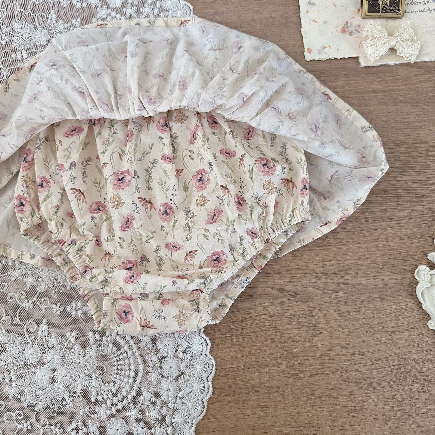 ブルマパンツ フラワープリントフリルブルマパンツ【mh0010439】