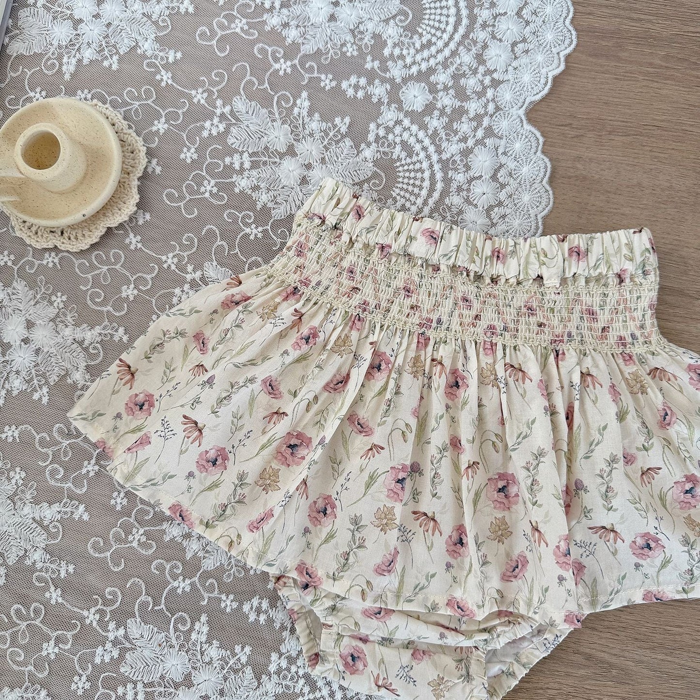 ブルマパンツ フラワープリントフリルブルマパンツ【mh0010439】